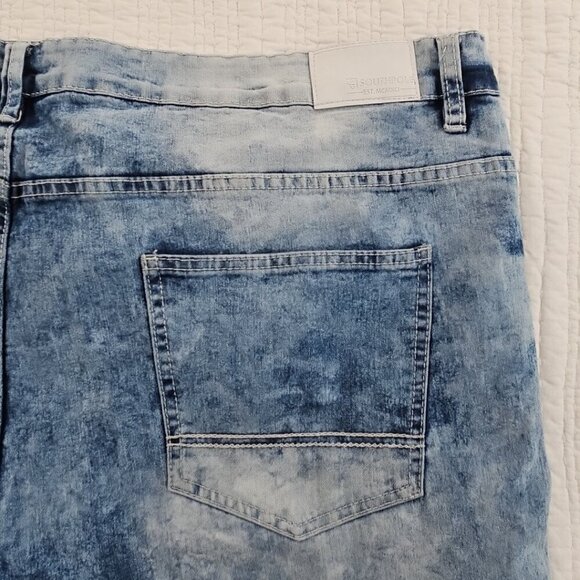 Southpole Jeans Men's 48 (50x33) Acid Wash Stretch Moto Distressed Y2K EUC - Picture 11 of 15